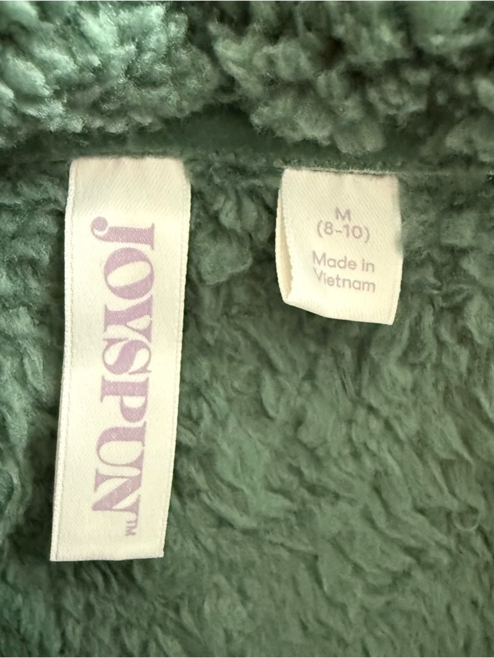 Plush‎ Diamond-Textured Pullover Pajama Top - Sage Green - Picture 3 of 4